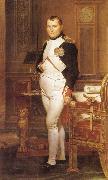 Jacques-Louis David Napoleon in his Study Spain oil painting artist